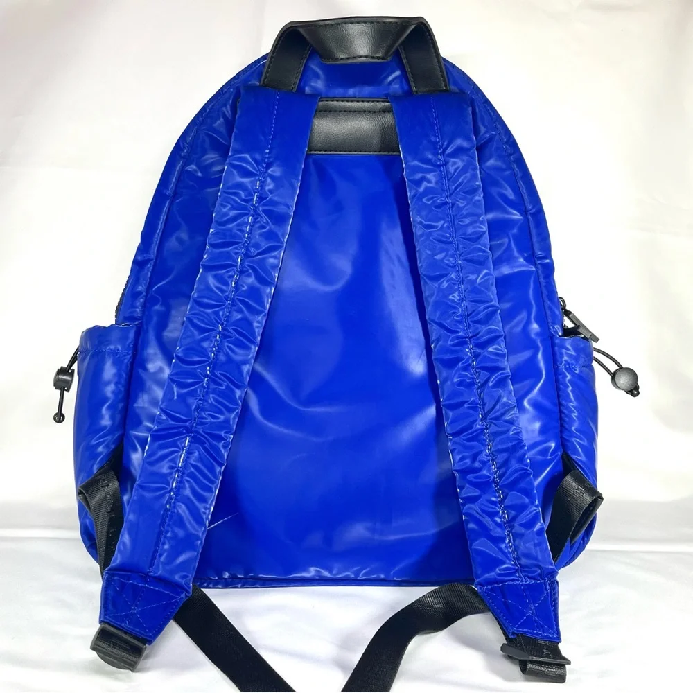BCBGeneration Royal‎ Blue Quilted Puffer Backpack Trendy Y2K 90s Lightweight